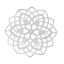 Immagine di Acciaio Inossidabile Cabochon per Abbellimento Fiore Tono Argento Cuore Disegno 6.2cm x 6.2cm, 10 Pz