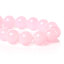 Picture of Crystal Glass Loose Beads Round Pink Crackle About 10mm Dia, Hole: Approx 1.4mm, 80cm long, 1 Strand (Approx 84 PCs/Strand)