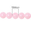 Picture of Crystal Glass Loose Beads Round Pink Crackle About 10mm Dia, Hole: Approx 1.4mm, 80cm long, 1 Strand (Approx 84 PCs/Strand)