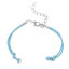 Imagen de 10 Unidades Nylon Trenzado Pulseras Semiacabadas para Hacer Joyas Hechas a Mano. Azul 14.3cm longitud