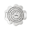 Picture of Zinc Metal Alloy Connectors Findings Flower Antique Silver Color Message Heart Carved Hollow 4.4cm(1 6/8") x 4.3cm(1 6/8"), 10 PCs