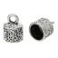 Image de Embouts pour Cordons Cordon pour Collier Bracelet en Alliage de Zinc Colonne Argent Vieilli, ( pr Cordons: 10mm ) Longueur: 17mm, Largeur: 12mm, 50 Pcs