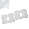 Picture of PVC Horizontal ID Card Badge Holders Gray 10.2cm x7.4cm(4" x2 7/8"), 1 Packet (Approx 10 PCs/Packet)