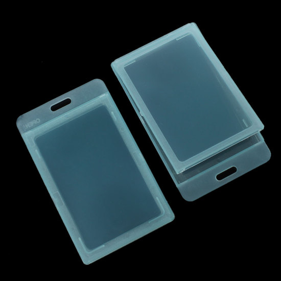 Bild von PVC Vertikal ID-Kartenhalter Blau 11cm x 6.6cm, 1 Box (ca. 5 Stück/Pakung)