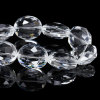 Imagen de Cuentas Vidrio Cristal de Óvalo , Transparente Facetas 24mm x 20mm, Agujero: acerca de 1.3mm, 10 Unidades