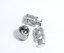 Immagine di 100 Pz Ottone Stile Europeo Cilindrico Tono Argento 7mm x 4mm