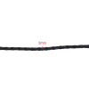 Picture of Faux Leather Braided Cord Necklace Black 43cm(16 7/8") long, 20 PCs