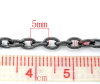 Picture of Alloy Link Cable Chain Findings Gunmetal 5x3.5mm(2/8"x1/8"), 10 M