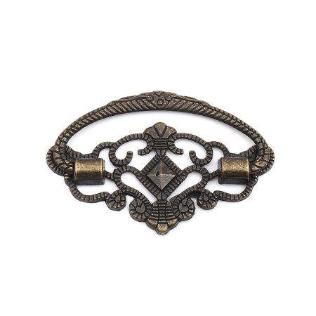 Zinc Based Alloy Drawer Handles Pulls Knobs Cabinet Furniture Hardware Irregular Antique Bronze  72mm(2 7/8") x 37mm(1 4/8"), 5 PCs