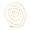 Picture of Jewelry Necklace Oval Gold Plated Cable Chain 45.7cm(18") long, Chain Size: 3x2mm(1/8"x1/8"), 1 Plate(Approx 12 PCs)