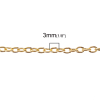 Изображение Ожерелья из Цепочек Овальные Позолоченный, Позолоченные цепочки 76.2см длина, 1 Набор