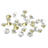 Bild von Strass Kegel Transparent Facettiert 4mm x 3mm, 1000Stück