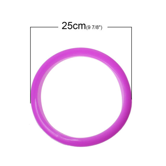 Image de Bracelet en Silicone Violet, 25.0cm long, 10 Pcs