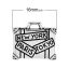 Picture of Zinc Metal Alloy Charm Pendants Suitcase Antique Silver Color Message " NEW YORK PARIS TOKYO " Carved 16mm( 5/8") x 14mm( 4/8"), 20 PCs