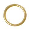 Picture of 300 PCs 14mm Dia., 1.5mm(15 gauge) Zinc Based Alloy Closed Soldered Jump Rings Findings For Jewelry Making Gold Plated Round