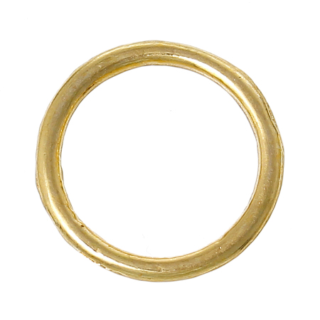 300 PCs 14mm Dia., 1.5mm(15 gauge) Zinc Based Alloy Closed Soldered Jump Rings Findings For Jewelry Making Gold Plated Round