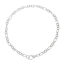 Picture of Lobster Clasp 3:1 Chains Bracelets Silver Plated 20.0cm(7 7/8") long, 1 Plate(Approx 12PCs/Plate)