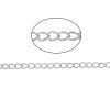 Bild von Zinklegierung Offen Panzerkette Kette Versilbert 5x3mm, 100 Meter