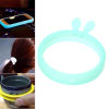 Picture of Silicone Easter Wristbands Bracelet Rabbit Ear Mint Green 22cm(8 5/8") long, 5 PCs