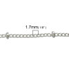 Изображение Латунь Снаряженные Цепи арматуры Посеребренный 1.7x1.3mm, 5 М