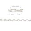 Picture of Brass Soldered Link Cable Chain Findings Silver Plated 1.7x1mm, 5 M                                                                                                                                                                                           