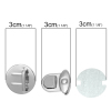 Picture of Iron Based Alloy Purse Handbag Lock Clasps Closure Silver Tone 3x2.5cm(1 1/8"x1") 3cm(1 1/8") Dia 3cm(1 1/8") Dia, 10 Sets(3 PCs/Set)