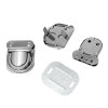 Imagen de Bolsa de cierre Purse Handbag Lock Aleación de Tono de Plata ,4.6cm x3.8cm 4.3cm x3.8cm 4.1cm x3.7cm, 5 Juegos(3 Unidades/Juego)