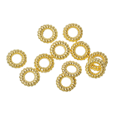 1000 PCs 5mm Dia., 1.2mm(17 gauge) Zinc Based Alloy Closed Soldered Jump Rings Findings For Jewelry Making Gold Plated Round