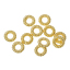 Picture of 1000 PCs 5mm Dia., 1.2mm(17 gauge) Zinc Based Alloy Closed Soldered Jump Rings Findings For Jewelry Making Gold Plated Round