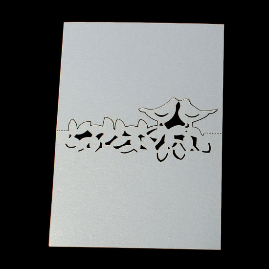 Bild von Papier Tischkarten Platzkarten für Party Hochzeit Golden 12.6cm x 9.1cm 10 Blätter