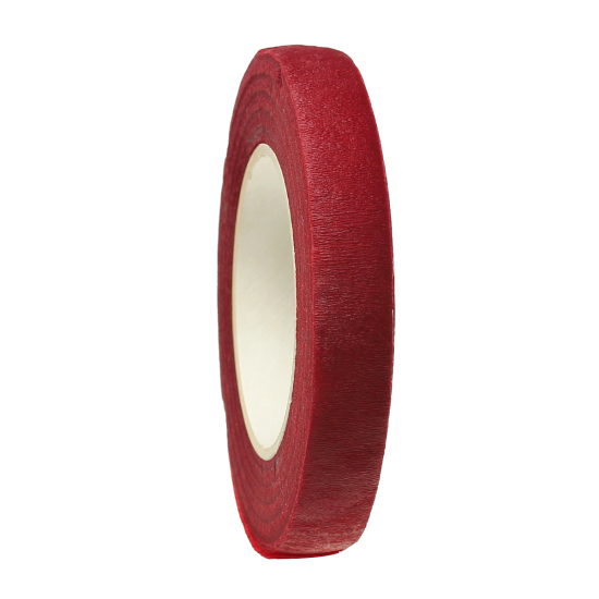 Picture of Paper Easter Adhesive Tape Florist Floral Stem Wrap Artificial Flower Red 12mm( 4/8") Width, 6 Rolls