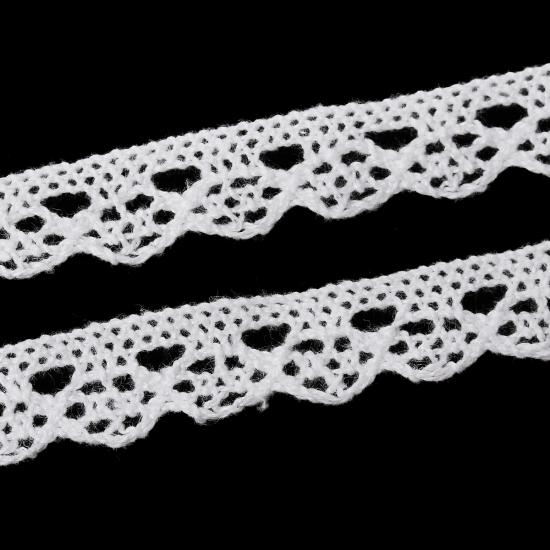 Picture of Cotton Crochet Lace Trim White 13mm( 4/8") Wide, 10 Yards