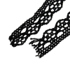 Picture of Cotton Crochet Lace Trim Black 13mm( 4/8") Wide, 10 Yards