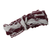Picture of Polyester & Cotton Crochet Lace Trim Off-white & Purplish Red 25mm(1") Wide, 5 Yards