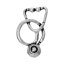 Image de Breloques Médical en Alliage de Zinc Stéthoscope Argent Vieilli 29mm x 19mm, 1 Pièce