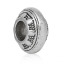 亜鉛合金 ヨーロッパ風 大穴 ビーズ ドラム パターン彫刻 銀古美 約 13mm x 7mm、 穴：約 5.5mm、 30 個 の画像