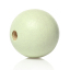 Picture of Natural Wood Spacer Beads Round Light green About 25mm Dia, Hole: Approx 5.9mm - 5.4mm, 20 PCs