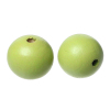 Picture of Wood Spacer Beads Round Green About 25mm Dia, Hole: Approx 5.9mm - 5.4mm, 20 PCs