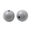 Picture of Natural Wood Spacer Beads Round Gray About 25mm Dia, Hole: Approx 5.9mm - 5.4mm, 20 PCs