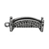 Picture of Zinc Metal Alloy Charm Pendants Bridge Antique Silver Color 24mm(1") x 8mm( 3/8"), 20 PCs