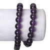 Picture of Amethyst (Imitation) Loose Beads Round Purple About 8mm(3/8") Dia, Hole: Approx 1.5mm, 38.7cm(15 2/8") long, 1 Strand (Approx 52 PCs/Strand)