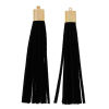 Picture of Velvet Faux Suede Tassel Pendants Fuchsia 80mm(3 1/8") x 10mm( 3/8"), 5 PCs