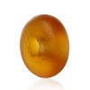 Picture of Lampwork Glass Loose Beads Round Amber Frosted About 8mm x 4mm, Hole: Approx 2mm, 50 PCs
