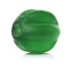 Picture of Lampwork Glass Loose Beads Halloween Pumpkin Shape Green Frosted About 8mm x 8mm, Hole: Approx 2mm, 50 PCs