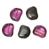 Picture of Glass Loose Beads Irregular Multicolor Transparent About 15mm x 13mm, Hole: Approx 1mm, 30 PCs
