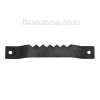 Picture of Iron Based Alloy Drawer Handles Pulls Knobs Cabinet Furniture Hardware Bar Gunmetal 68mm(2 5/8") x 10mm( 3/8"), 30 PCs