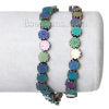 Imagen de Hematite Cuentas Flor Multicolor Aprox 7mm x 7mm, Agujero: Aprox 1mm, 40cm Longitud, 1 Sarta (Aprox 60 Unidades/Sarta)