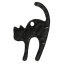 Picture of Zinc Based Alloy Charms Halloween Cat Animal Black 27mm(1 1/8") x 17mm( 5/8"), 30 PCs