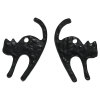 Изображение Цинковый Сплав  Подвески Кошка Черный 27мм x 17мм, 30 ШТ