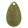 Picture of Zinc Metal Alloy Charm Pendants Teardrop Antique Bronze 24mm(1") x 14mm( 4/8"), 30 PCs